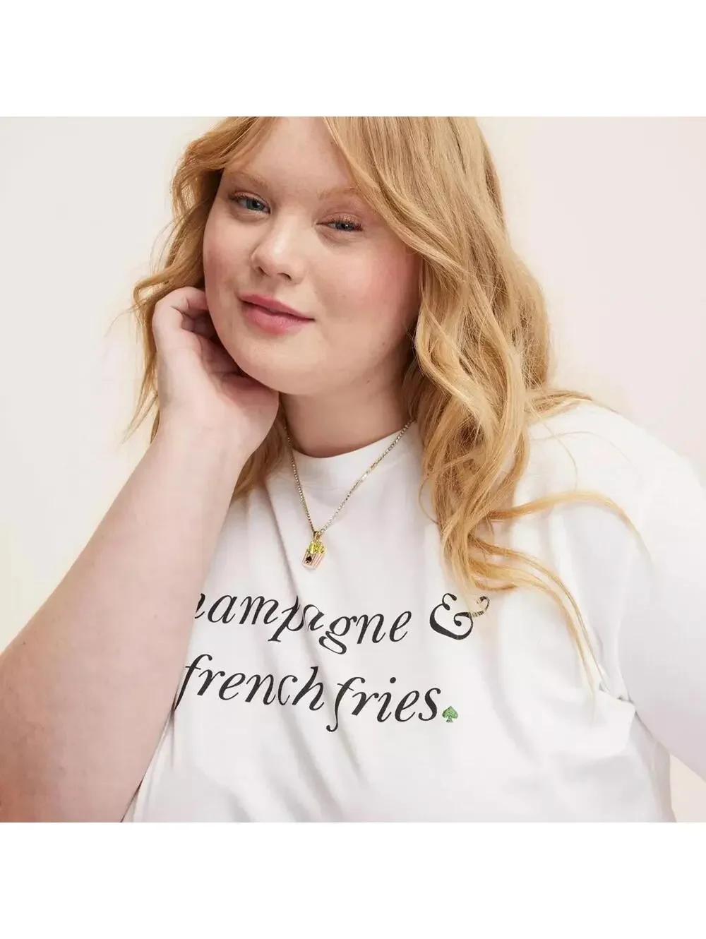 Kate Spade French Fry Charm Tennis Necklace